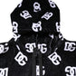 Black DG Cotton Hooded Sleeveless Sweater