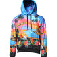 Dolce & Gabbana Multicolor Print Hooded Sweatshirt Sweater