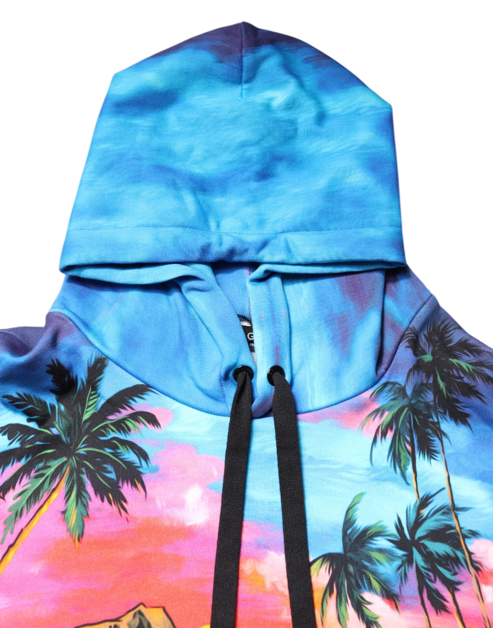 Dolce & Gabbana Multicolor Print Hooded Sweatshirt Sweater