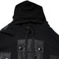 Dolce & Gabbana Black Cotton Hooded Sweatshirt Sweater
