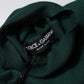 Dolce & Gabbana Green Cashmere Knitted Men Pullover Sweater