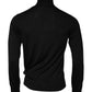 Dolce & Gabbana Black Cashmere Knitted Men Pullover Sweater