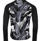 Dolce & Gabbana Black Printed Knitted Men Pullover Sweater
