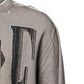Dolce & Gabbana Gray Logo Print Crew Neck Pullover Sweater