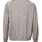 Dolce & Gabbana Gray Logo Print Crew Neck Pullover Sweater