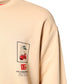 Dolce & Gabbana Beige Cherry Print Crew Neck Pullover Sweater