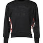 Dolce & Gabbana Black Embroidered Crew Neck Pullover Sweater