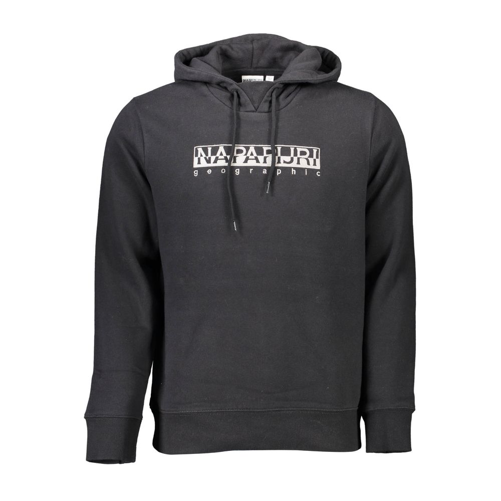 Black Cotton Men Sweater