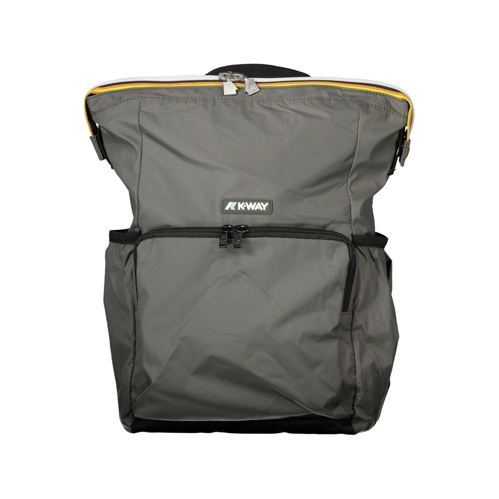 Grüner Polyamid-Rucksack für Herren