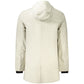 Gray Polyester Men Trench Coat