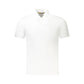 White Cotton Men Polo Shirt