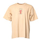 Dolce & Gabbana Beige Cotton Logo Print Crew Neck T-shirt