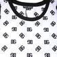 Dolce & Gabbana White Polyester Sleeveless DG Logo T-shirt