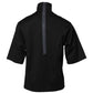 Dolce & Gabbana Black Cotton DG Print Turtleneck T-shirt