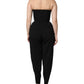 Dolce & Gabbana Black Wool Strapless Romper Jumpsuit Dress