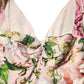 Dolce & Gabbana Pink Floral Silk Fit And Flared Midi Dress