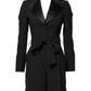 Dolce & Gabbana Black Wool Jumpsuit Dress Women Coat Jacket