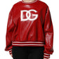 Dolce & Gabbana Red Wool DGLogo Embroidery Pullover Sweater