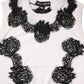 Dolce & Gabbana White Cashmere Floral Lace Detailing Tank Top