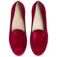 Charles Philip Red Velvet Loafer