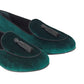 Charles Philip Green Velvet Loafer