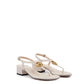 Gucci Mystic White Nappa Charlotte Leather Sandals