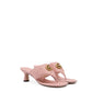Gucci Mystic Pink Nappa Charlotte Leather Sandals