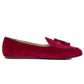 Charles Philip Red Velvet Loafer