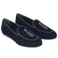 Charles Philip Blue Velvet Loafer