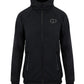 Black Polyamide Hoodie Sweatshirt