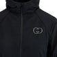 Black Polyamide Hoodie Sweatshirt