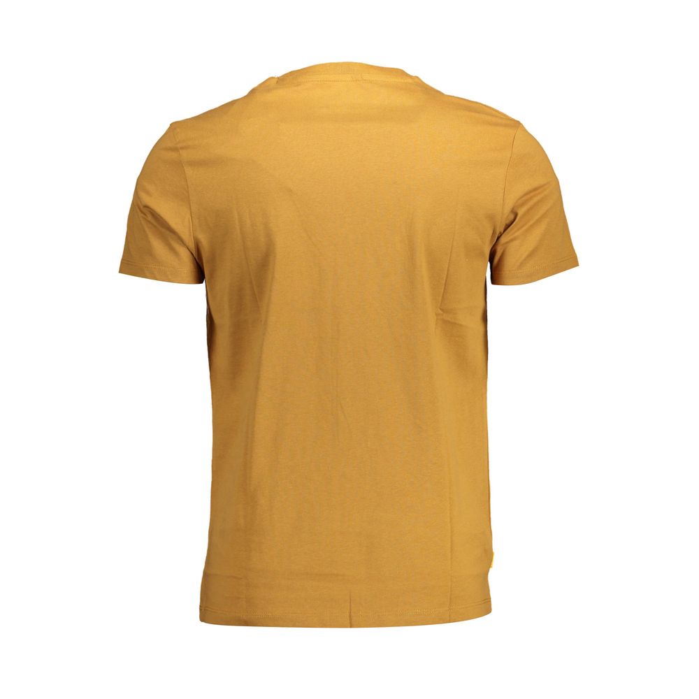 Brown Cotton Men T-Shirt