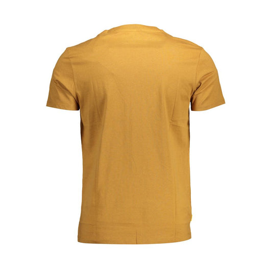 Brown Cotton Men T-Shirt