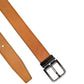 Dolce & Gabbana Brown Classic Calf Leather Silver Buckle Belt