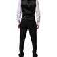 Dolce & Gabbana Black MARTINI Crystal Embellished 3 Pc Suit
