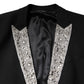 Dolce & Gabbana Black MARTINI Crystal Embellished 3 Pc Suit