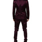 Dolce & Gabbana Dark Purple Silk 3Piece Single Breasted Suit