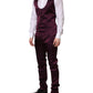 Dolce & Gabbana Dark Purple Silk 3Piece Single Breasted Suit