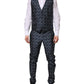 Dolce & Gabbana Blue MARTINI Star Jacquard 3 Piece Suit