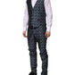 Dolce & Gabbana Blue MARTINI Star Jacquard 3 Piece Suit