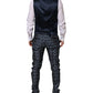 Dolce & Gabbana Blue MARTINI Star Jacquard 3 Piece Suit