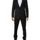 Dolce & Gabbana Dark Gray MARTINI 2 Pc Single Breasted Suit