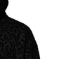 Dolce & Gabbana Black Leopard Full Zip Hooded Sweatshirt Sweater