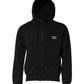 Dolce & Gabbana Black Logo Full Zip Hooded Men Sweatshirt Sweater