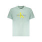 Green Cotton Men T-Shirt