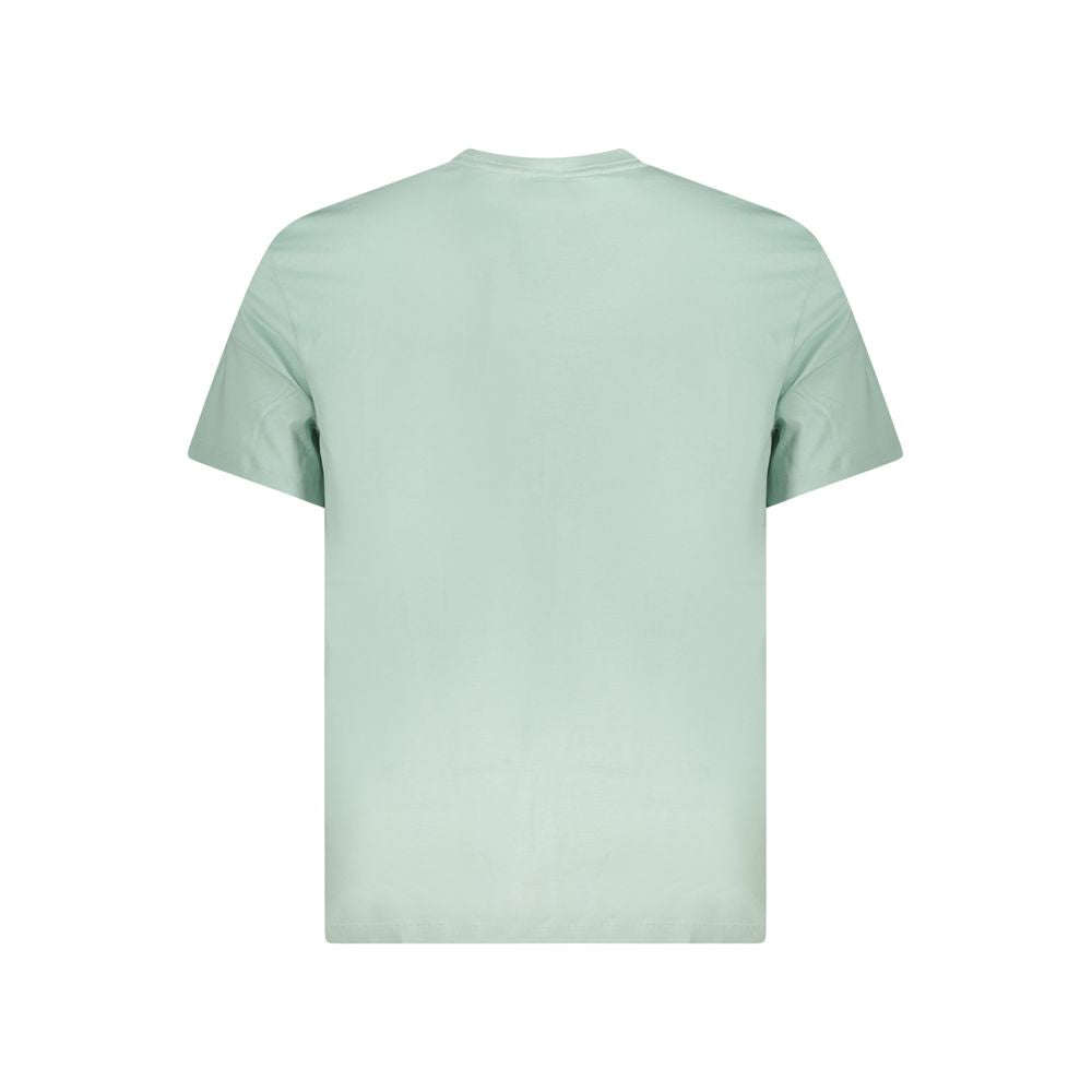 Green Cotton Men T-Shirt