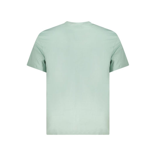 Green Cotton Men T-Shirt
