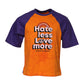 Dolce & Gabbana Orange Purple Printed Round Neck T-shirt