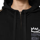 Dolce & Gabbana Black Logo Hooded Full Zip Sweatshirt Jacket