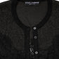 Dolce & Gabbana Black Viscose Lace Buttoned Cardigan Sweater